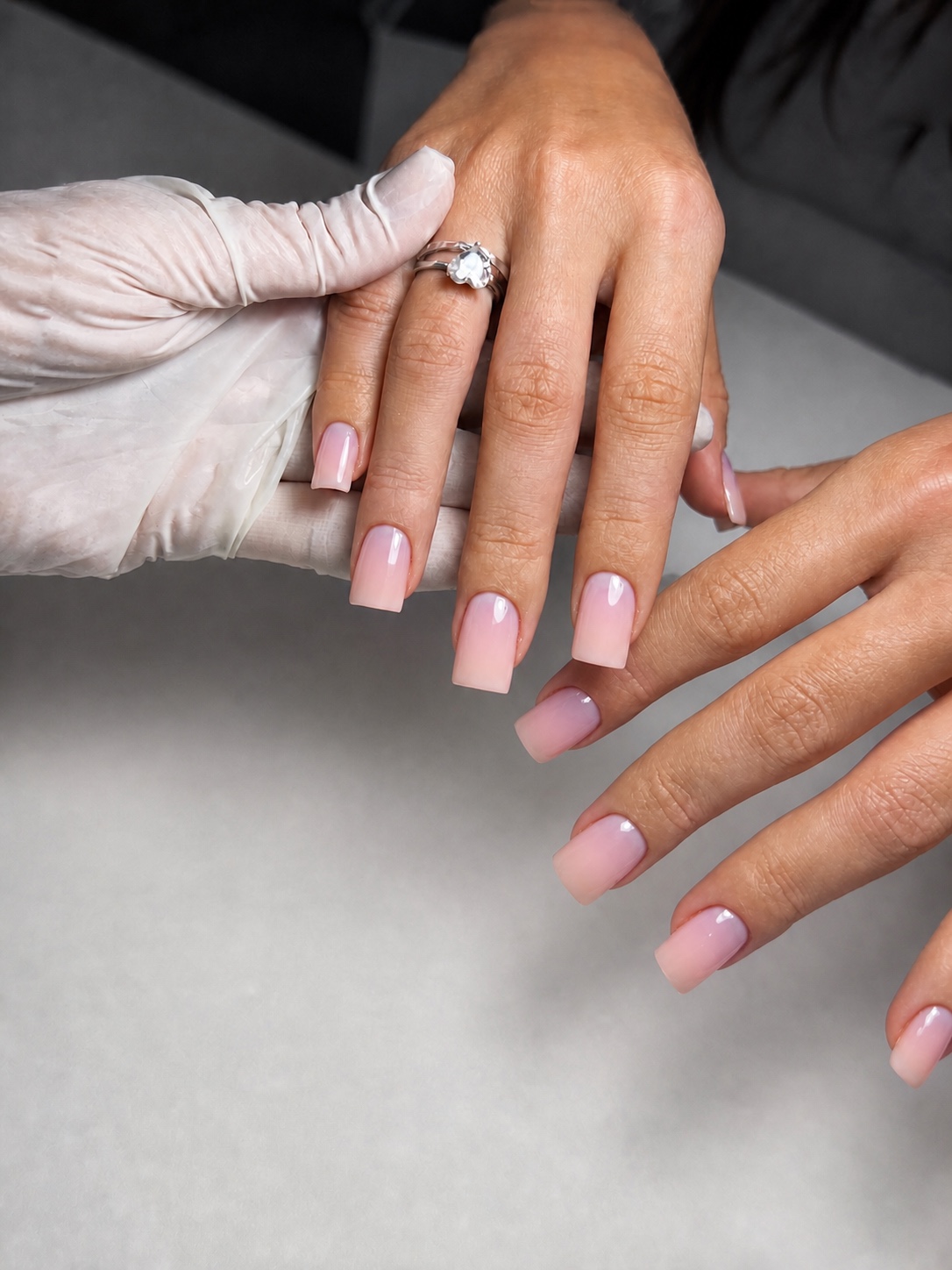 Нюдовый маникюр с укреплением NailInna beauty